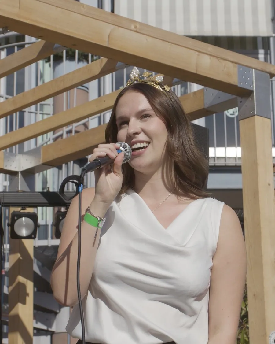 Angelina Seiler, Fränkische Weinkönigin, bei der Eröffnung des Vinum Culinarium am 26. September 2026.